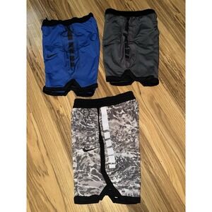 Nike Boys‎ Sz M Medium Shorts Athletic Dri-fit Lot Pockets Drawstring 10/12